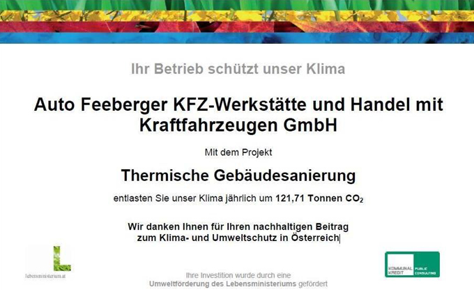 Auto Feeberger Klimaschutz